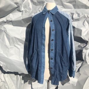 Oversized FP Patchwork Denim Shirt/Jacket
